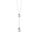 WOKE™ 14k Gold set 1.55 CARATS round and pear drop chain in 14k Gold