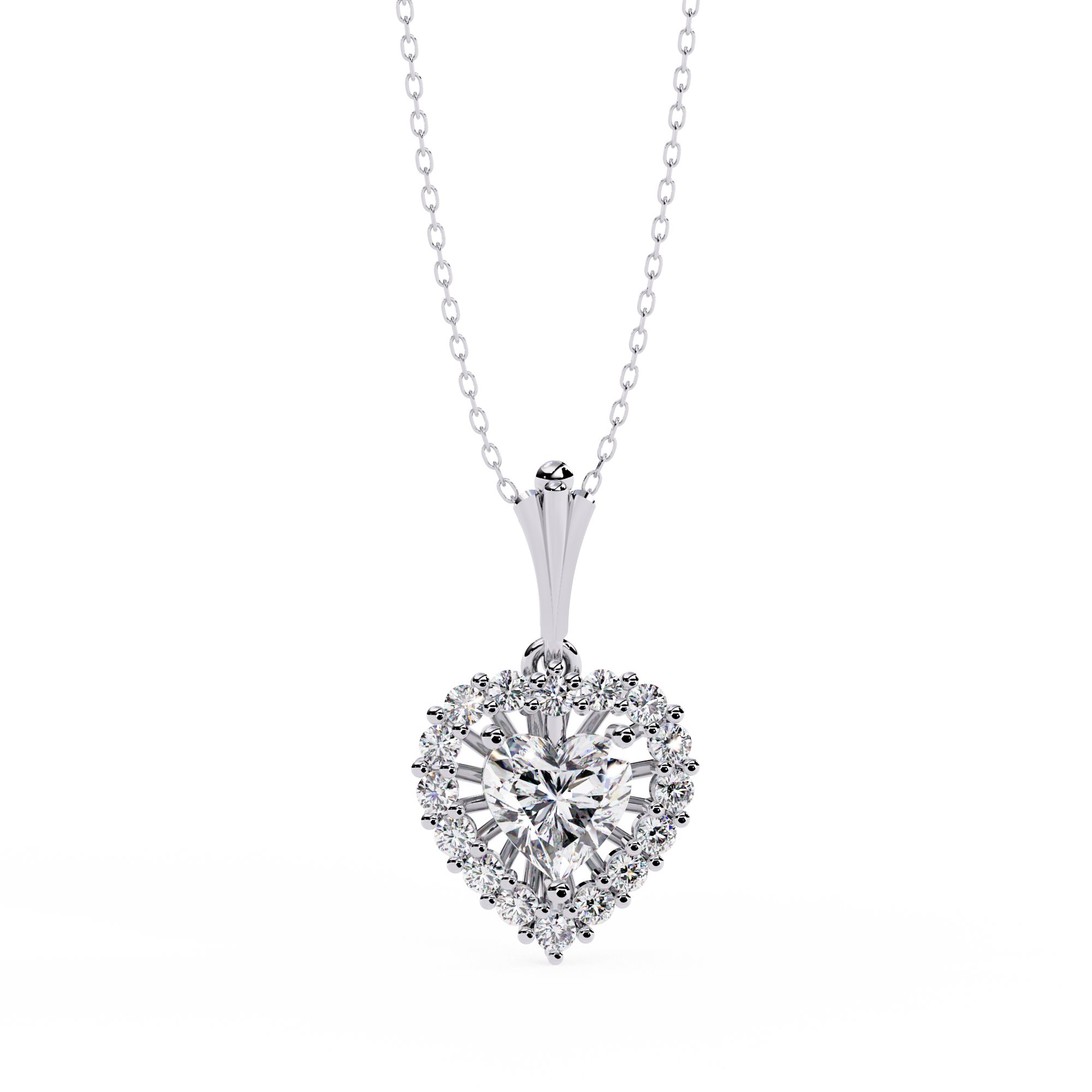 WOKE™ 14k 1.3 CT round diamond neck chain in 14k Gold