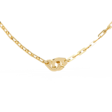 WOKE™ 14k Gold set .55 CARATS round and pear drop chain in 14k Gold