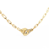 WOKE™ 14k Gold set .55 CARATS round and pear drop chain in 14k Gold