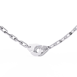 WOKE™ 14k Gold set .55 CARATS round and pear drop chain in 14k Gold