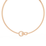 WOKE™ 14k Gold set 9.55 CARATS round and pear drop chain in 14k Gold