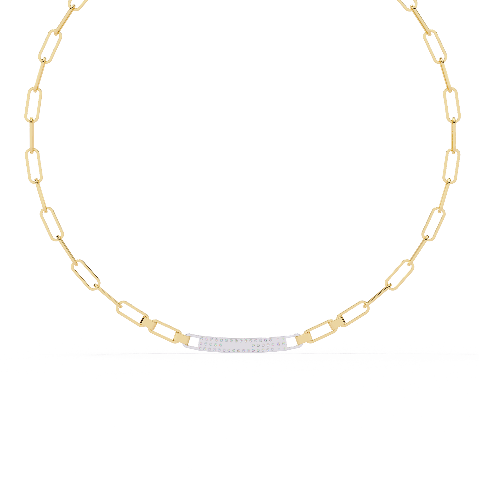 WOKE™ 14k Gold set 1.55 CARATS round and pear drop chain in 14k Gold