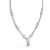 WOKE ™ 3.2 CT CONTEMPRORY NECKLACE IN 14K GOLD