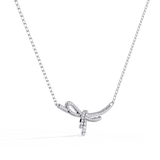 WOKE ™ 2.2 CT BOW NECKLAVE IN 14K GOLD