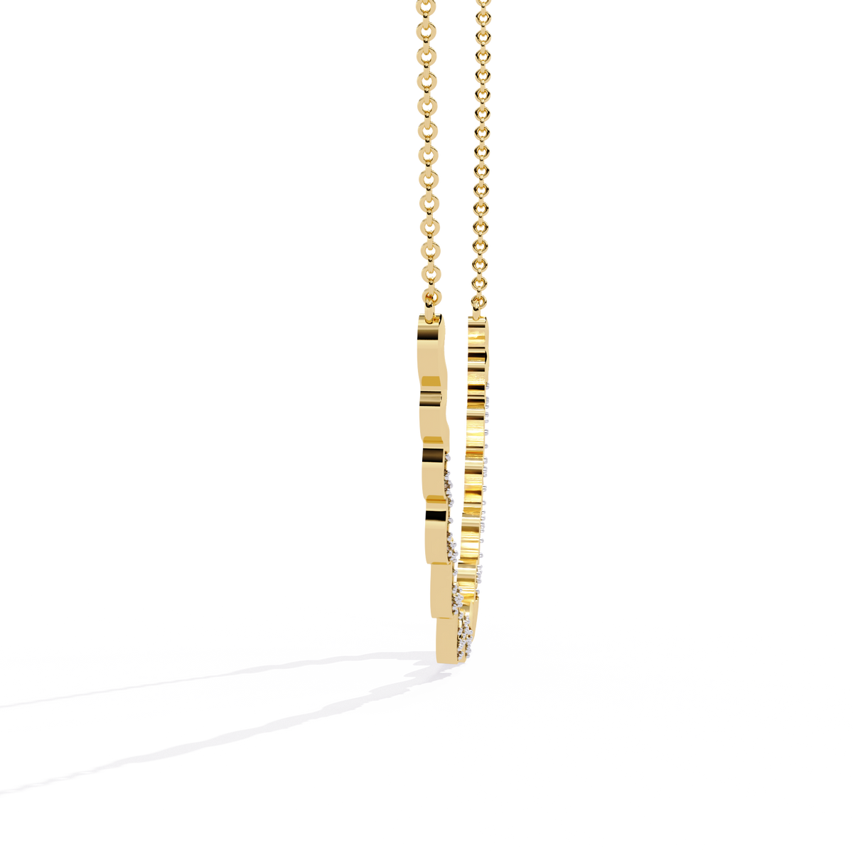WOKE™ 14k 1.52 CT Wavy diamond chain in 14k Gold – Woke Collection