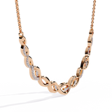WOKE™ 14k 0.82 CT knitted diamond chain in 14k Gold