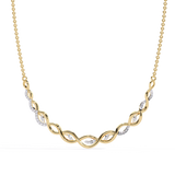 WOKE™ 14k 0.82 CT knitted diamond chain in 14k Gold