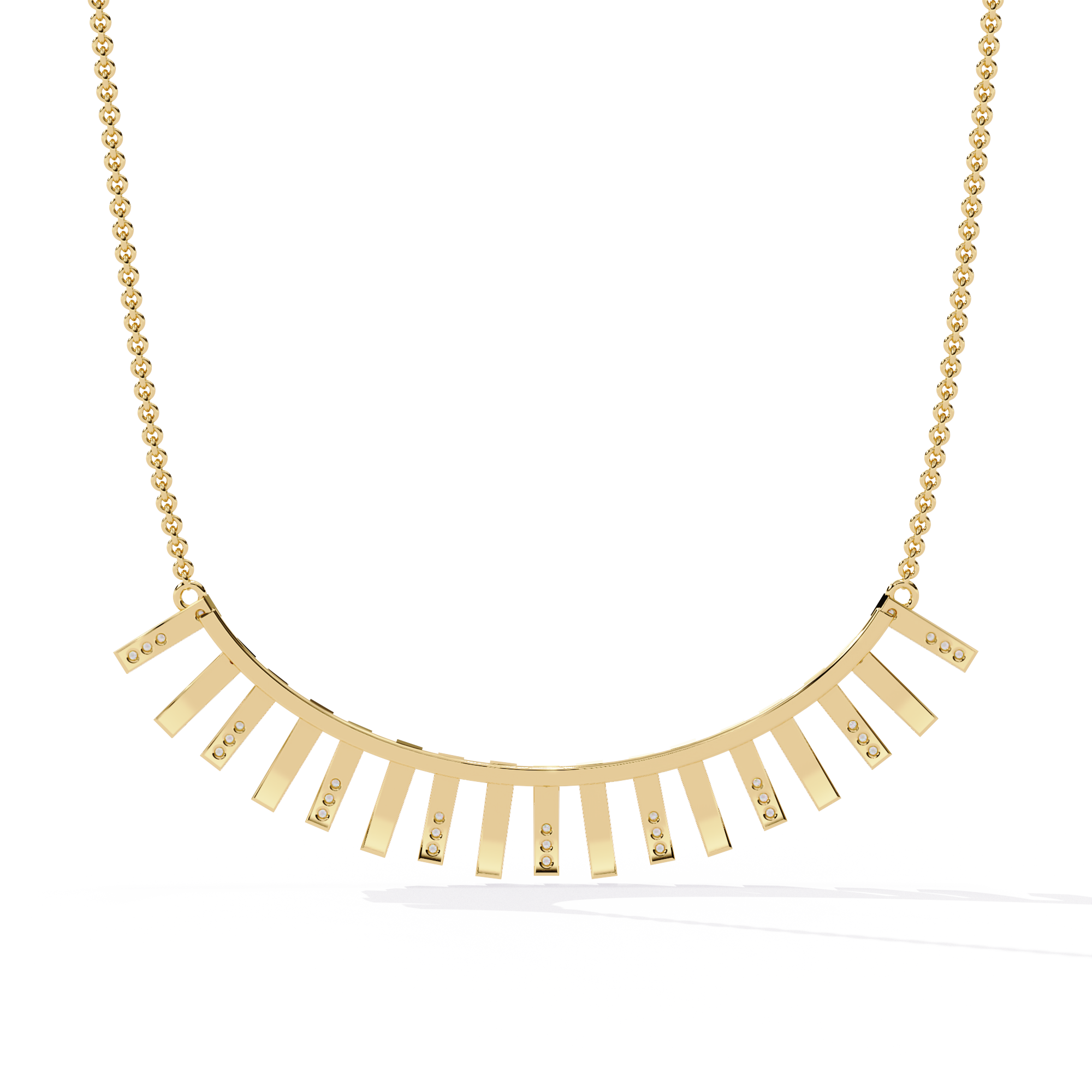 WOKE™ 14k 0.82 CT knitted diamond chain in 14k Gold