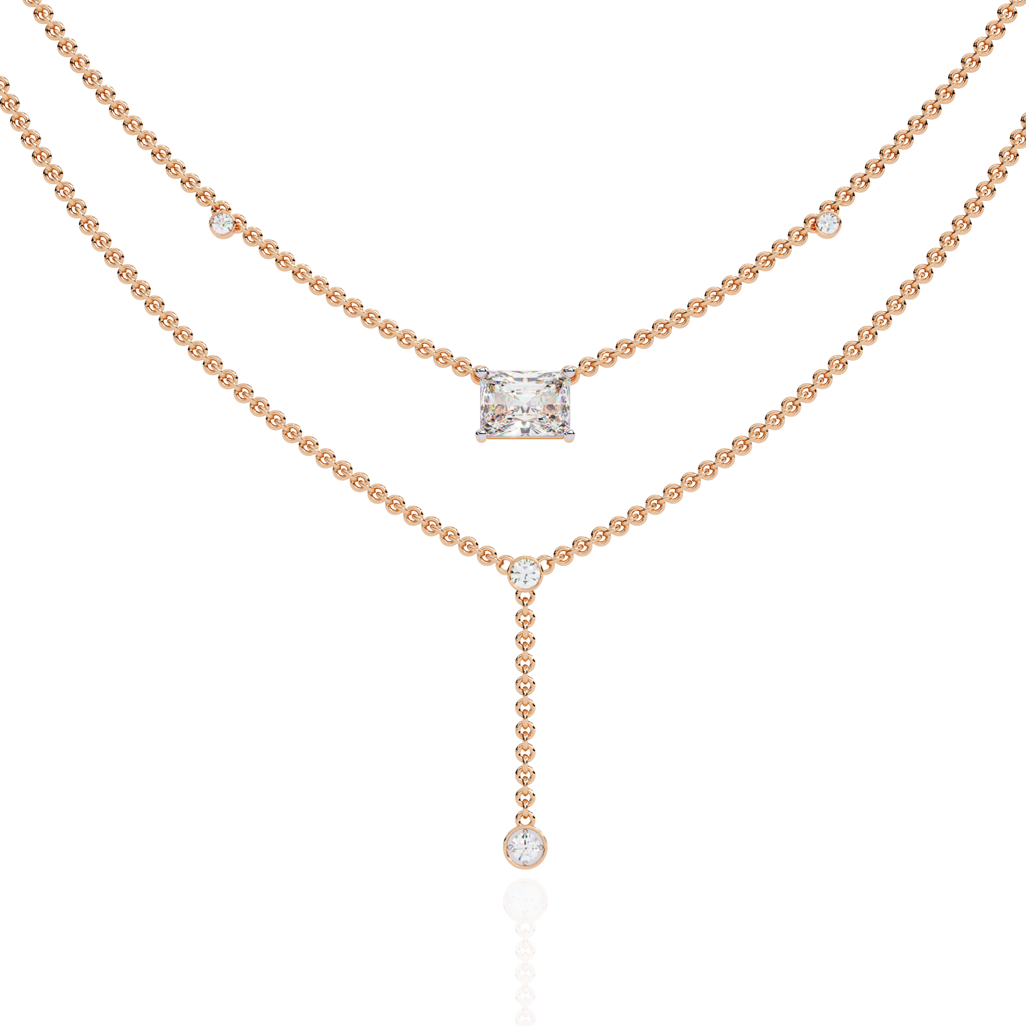 WOKE™ 14k 1.12 CT knitted diamond chain in 14k Gold