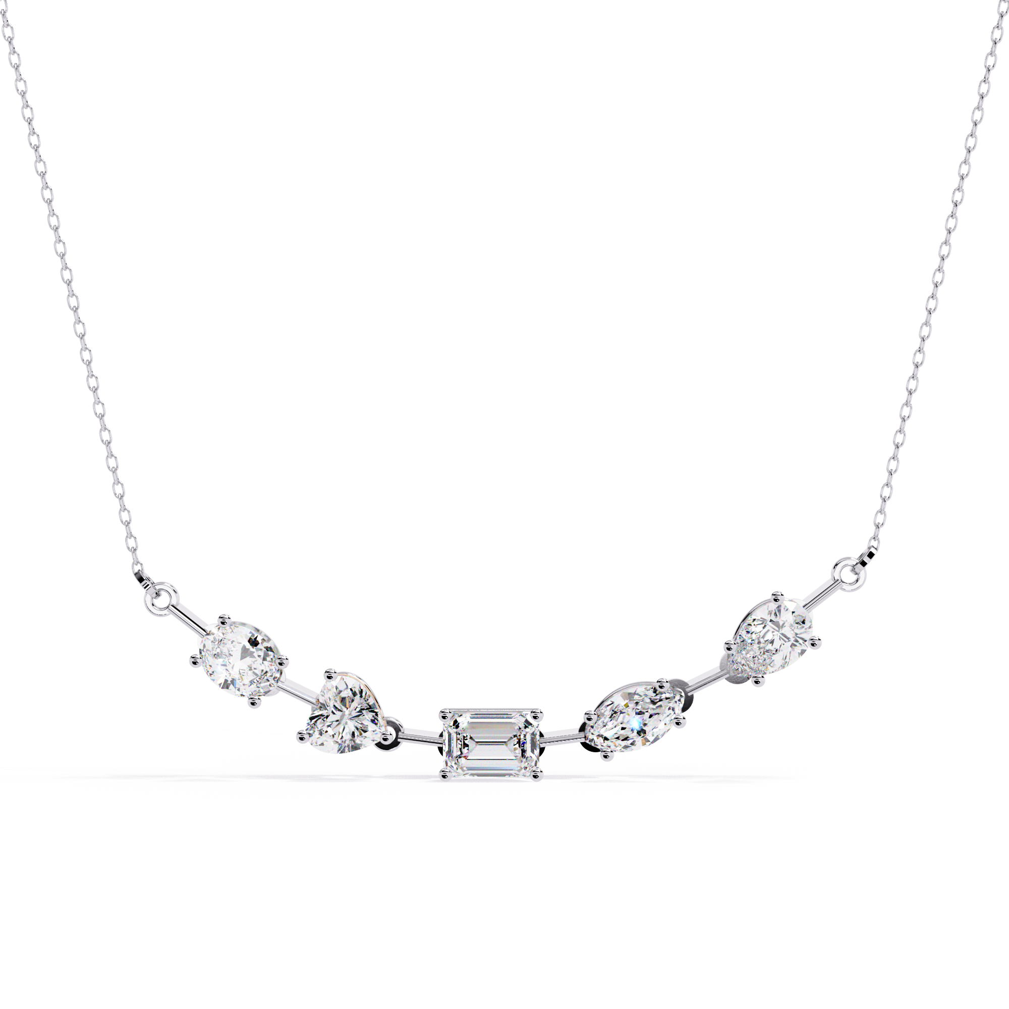 WOKE™ 14k 3.4 CT mix carats diamond chain in 14k Gold