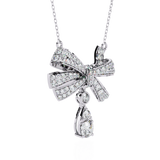 WOKE™ 14k 1.8 CT round diamond neck chain in 14k Gold