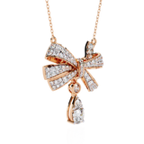 WOKE™ 14k 1.8 CT round diamond neck chain in 14k Gold