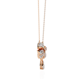 WOKE™ 14k 1.8 CT round diamond neck chain in 14k Gold