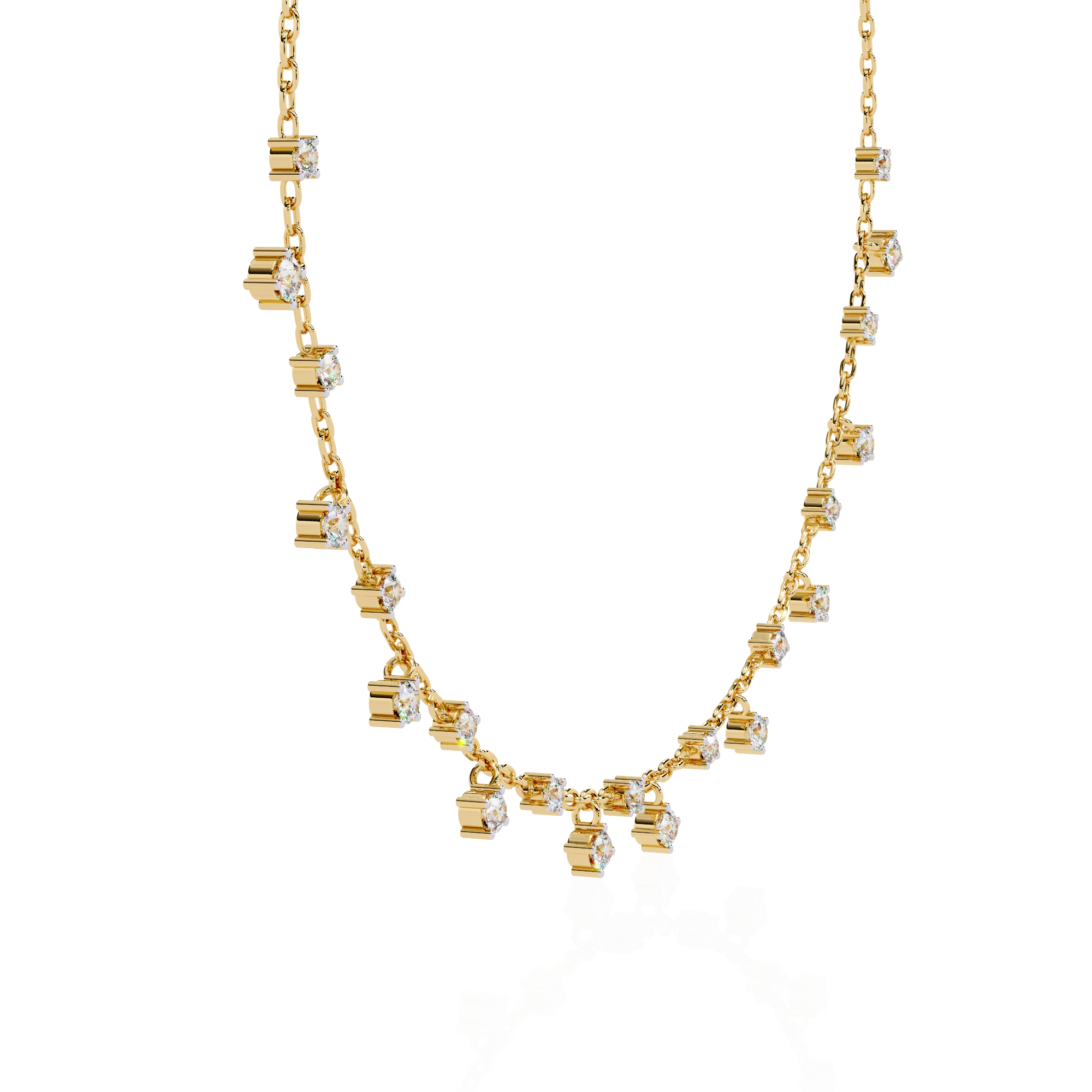 WOKE ™ 5 Carats moissanite Charms necklace