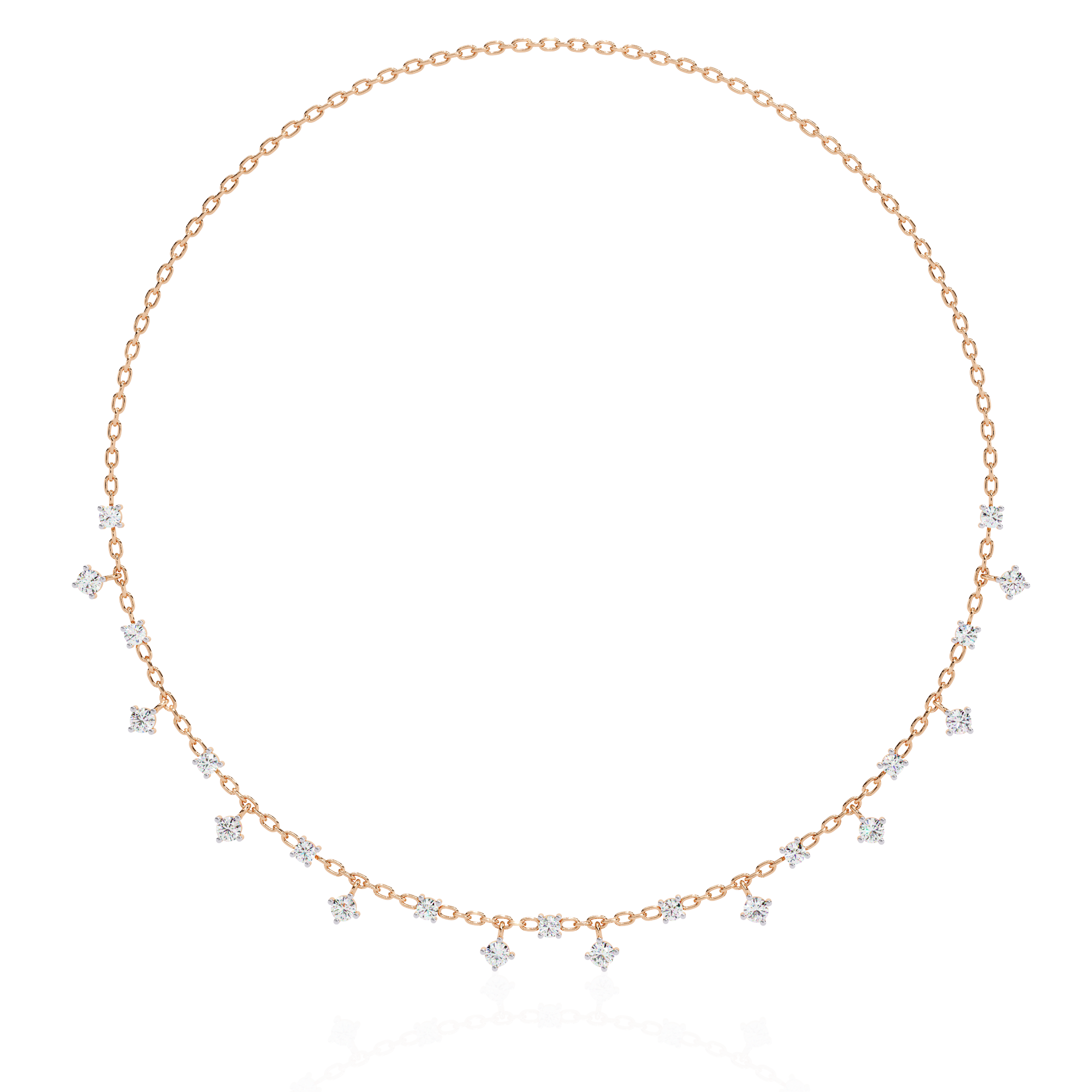 WOKE ™ 5 Carats moissanite Charms necklace