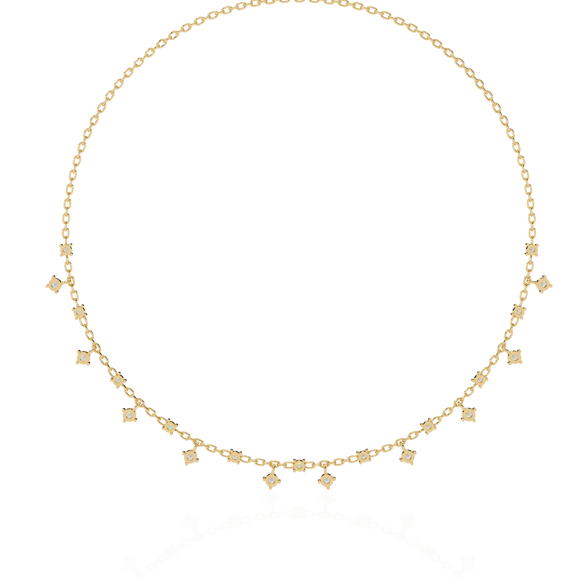 WOKE ™ 5 Carats moissanite Charms necklace