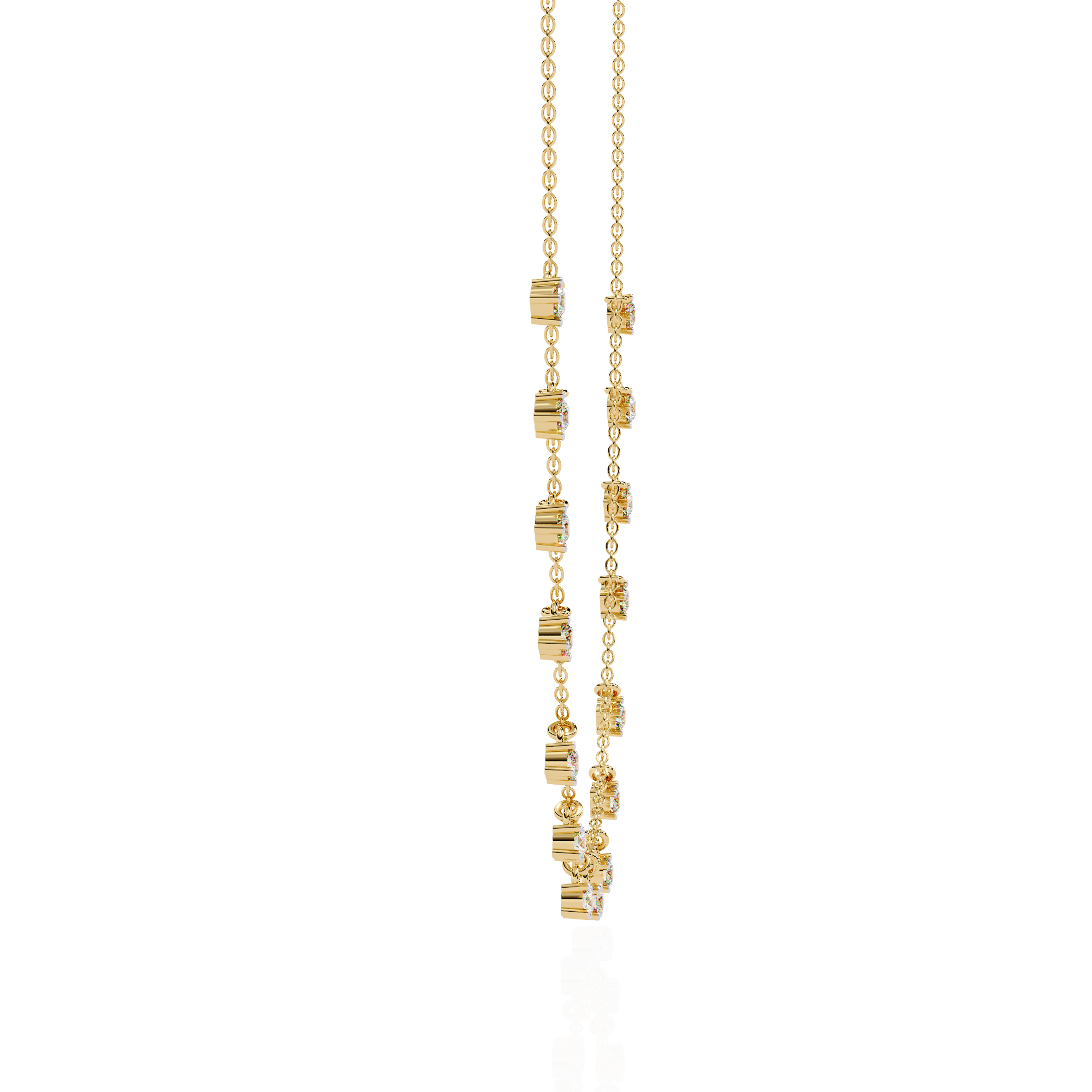 WOKE ™ 7 Carats Moissanite Charms necklace