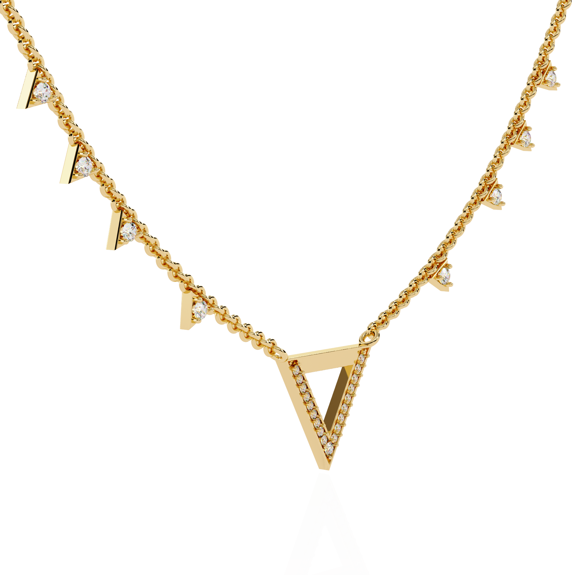 WOKE™ 14k 0.55 CT round diamond chain in 14k Gold