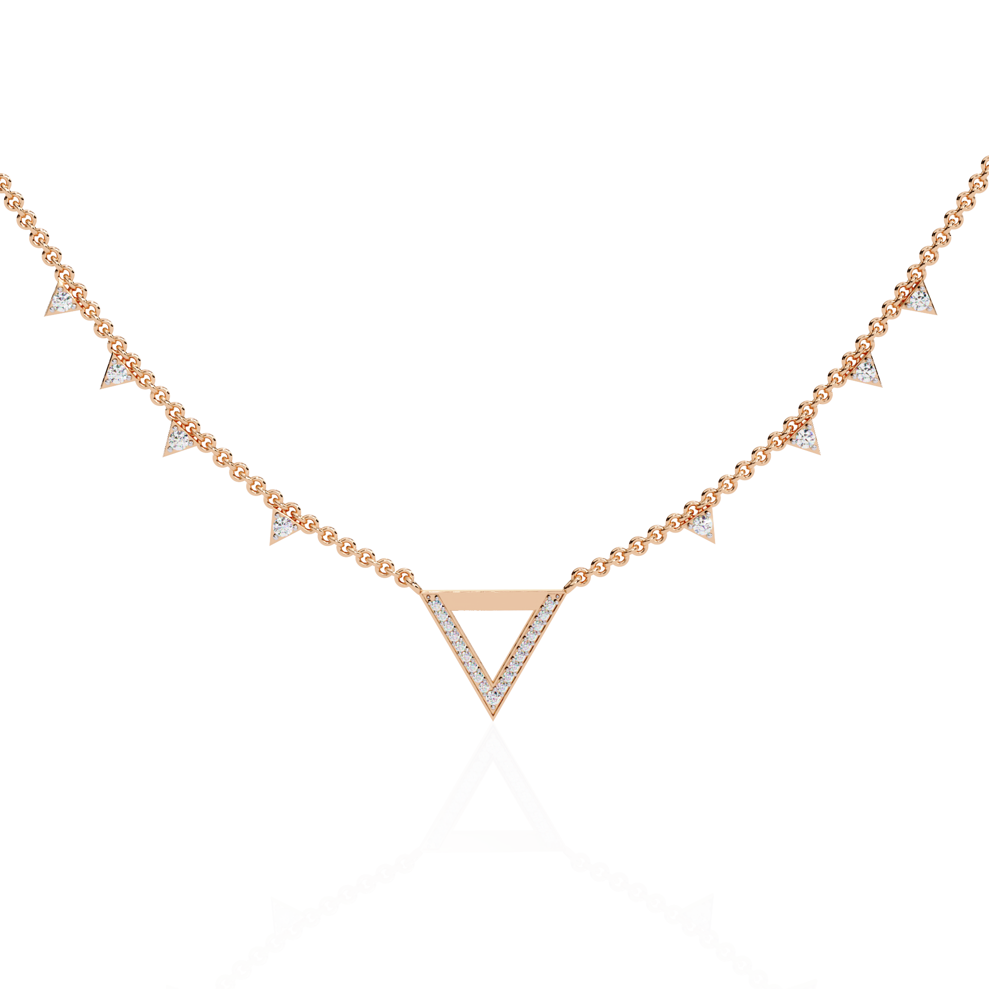 WOKE™ 14k 0.55 CT round diamond chain in 14k Gold