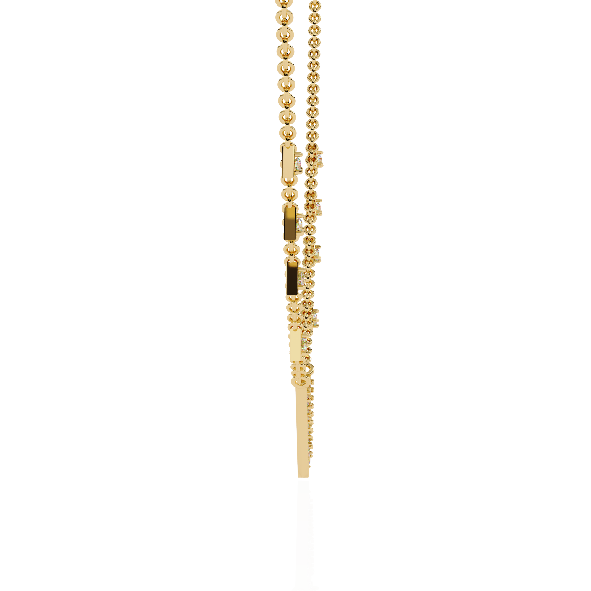 WOKE™ 14k 0.55 CT round diamond chain in 14k Gold