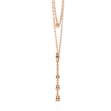 WOKE™ 14k 0.55 CT round diamond LAYERED chain in 14k Gold