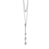 WOKE™ 14k 0.55 CT round diamond LAYERED chain in 14k Gold