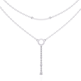 WOKE™ 14k 0.55 CT round diamond LAYERED chain in 14k Gold