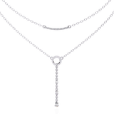 WOKE™ 14k 0.55 CT round diamond LAYERED chain in 14k Gold