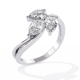 WOKE ™ 0.940 CARAT VVS-EF Lab Grown Diamond ring in 14/18k Gold| WOKE