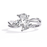 WOKE ™ 0.940 CARAT VVS-EF Lab Grown Diamond ring in 14/18k Gold| WOKE
