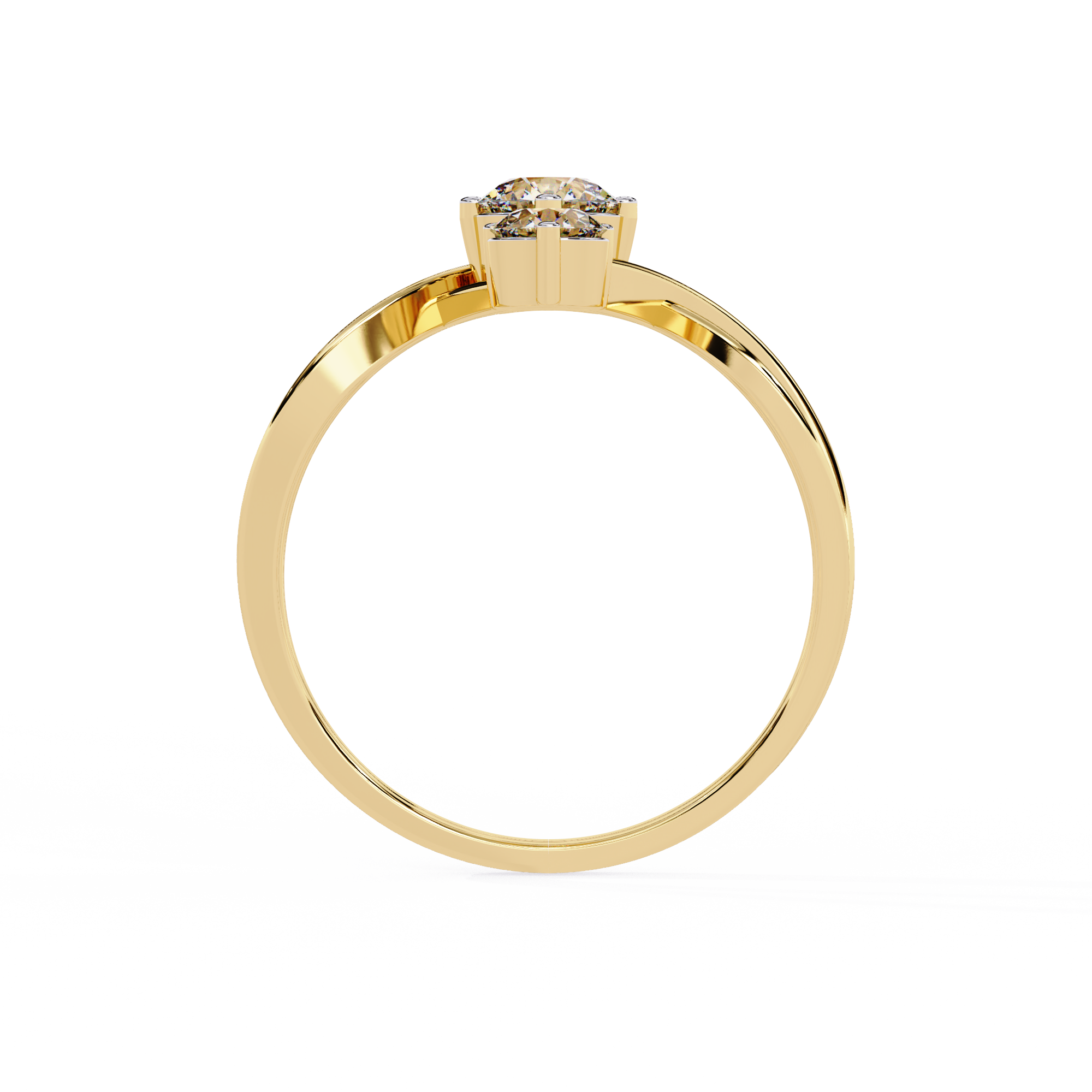 WOKE ™ 0.75 CARAT VVS-EF Lab Grown Diamond ring in 14/18k Gold| WOKE