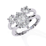 WOKE ™ 1.50 CARAT VVS-EF Lab Grown Diamond ring in 14/18k Gold| WOKE