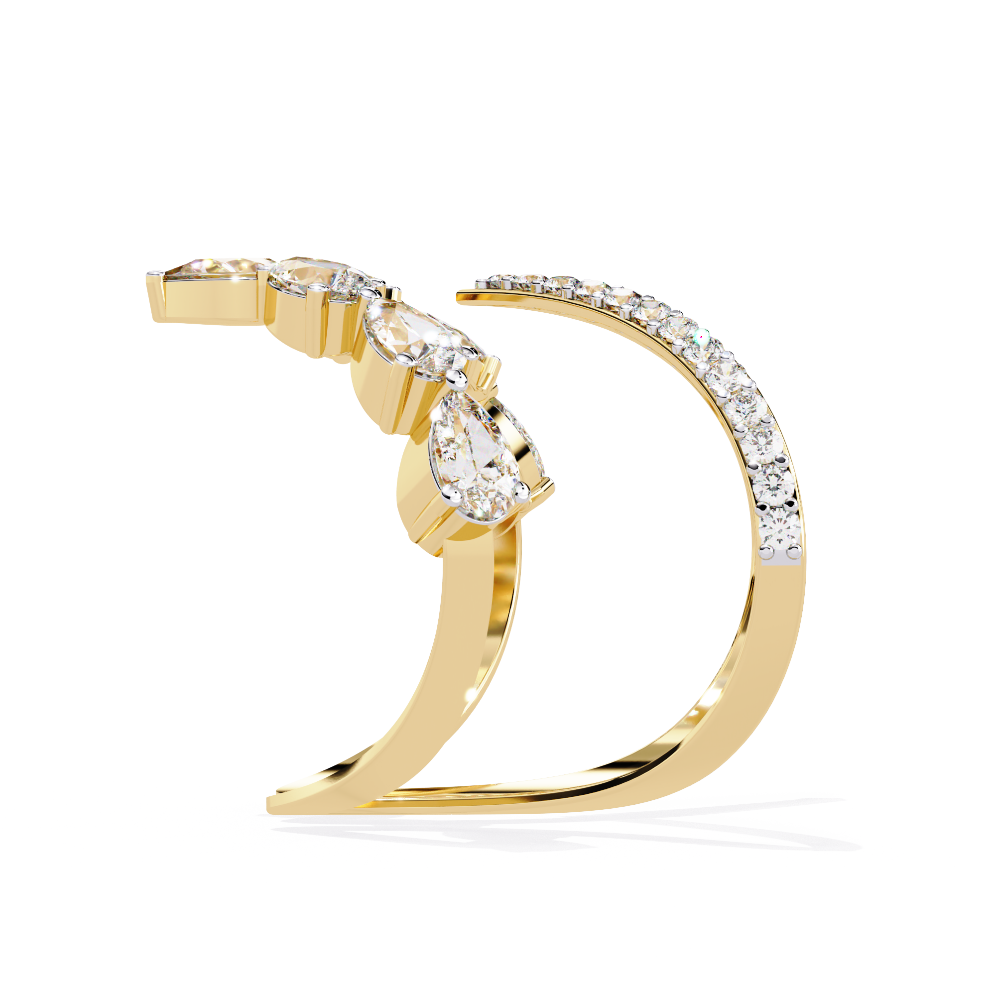 WOKE ™ 0.70 CARAT VVS-EF Lab Grown Diamond ring in 14/18k Gold| WOKE