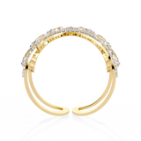 WOKE ™ 0.70 CARAT VVS-EF Lab Grown Diamond ring in 14/18k Gold| WOKE