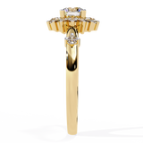 WOKE ™ 0.580 CARAT VVS-EF Lab Grown Diamond ring in 14/18k Gold| WOKE