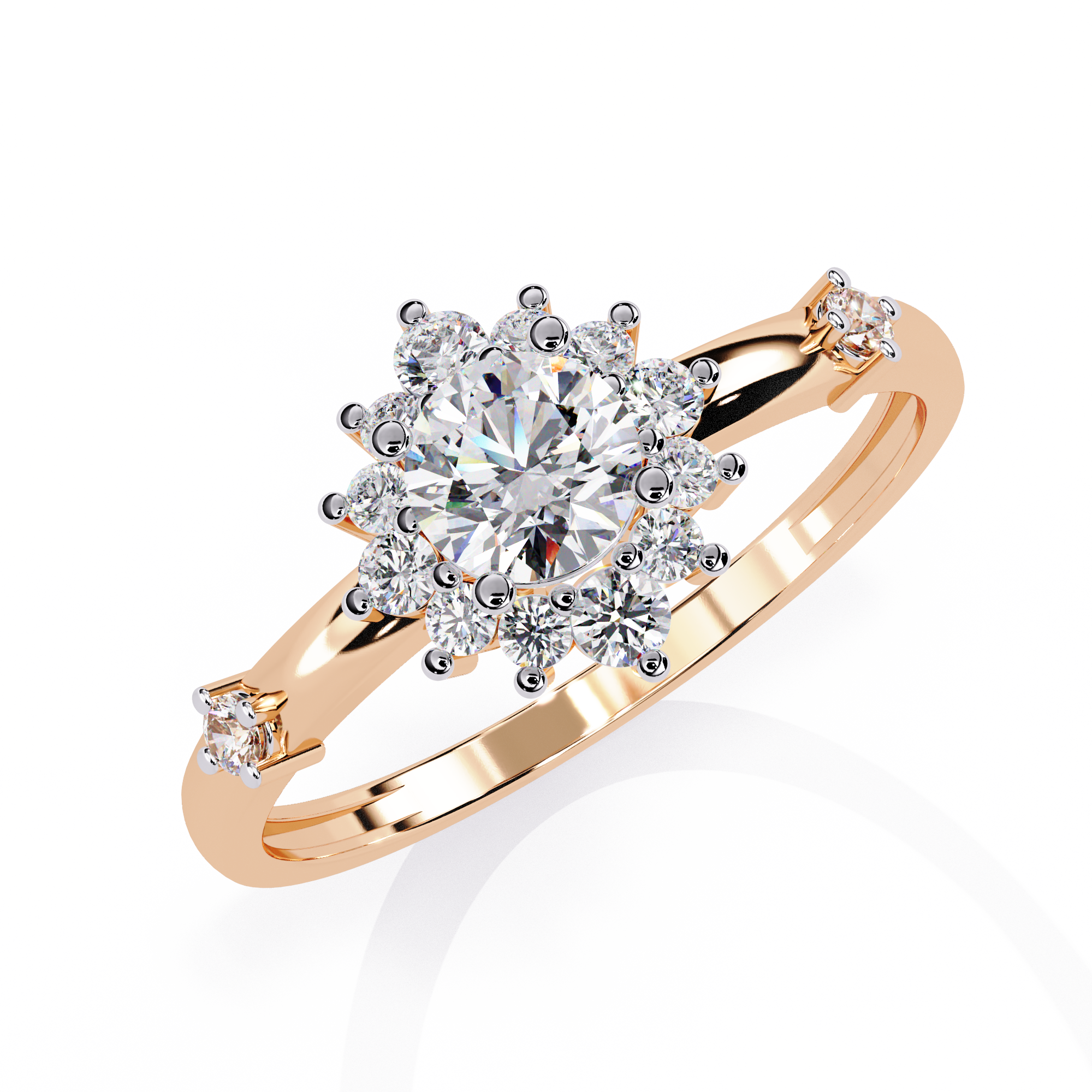 WOKE ™ 0.580 CARAT VVS-EF Lab Grown Diamond ring in 14/18k Gold| WOKE