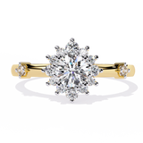 WOKE ™ 0.580 CARAT VVS-EF Lab Grown Diamond ring in 14/18k Gold| WOKE