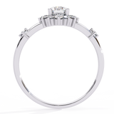WOKE ™ 0.580 CARAT VVS-EF Lab Grown Diamond ring in 14/18k Gold| WOKE