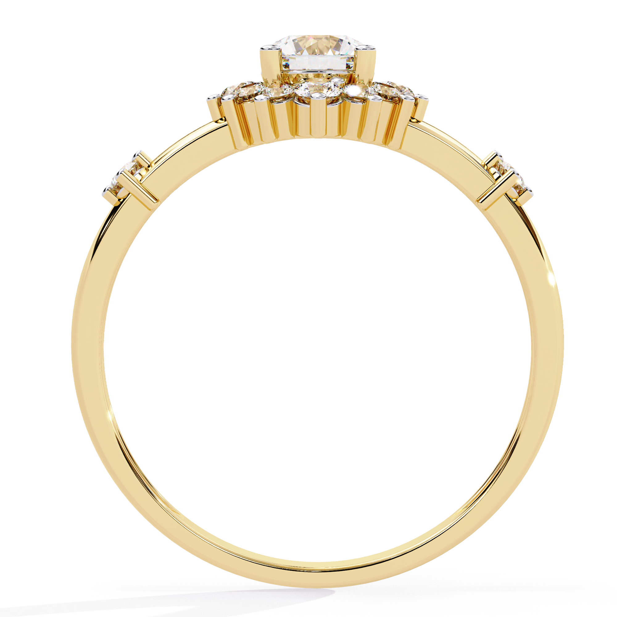 WOKE ™ 0.580 CARAT VVS-EF Lab Grown Diamond ring in 14/18k Gold| WOKE