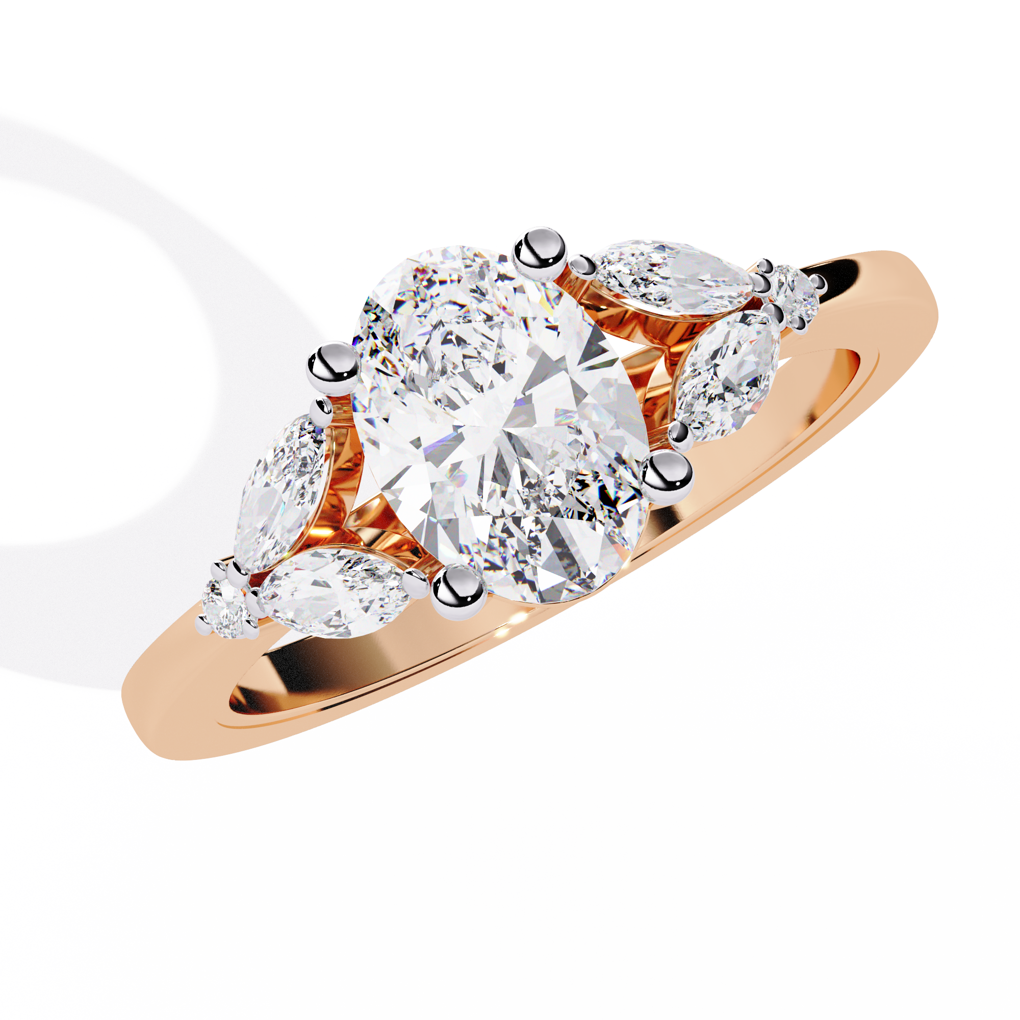WOKE ™ 1.10 CARAT VVS-EF Lab Grown Diamond ring in 14/18k Gold| WOKE