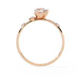 WOKE ™ 0.600 CARAT VVS-EF Lab Grown Diamond ring in 14/18k Gold| WOKE