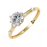 WOKE ™ 0.600 CARAT VVS-EF Lab Grown Diamond ring in 14/18k Gold| WOKE