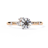 WOKE ™ 0.600 CARAT VVS-EF Lab Grown Diamond ring in 14/18k Gold| WOKE