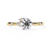 WOKE ™ 0.600 CARAT VVS-EF Lab Grown Diamond ring in 14/18k Gold| WOKE