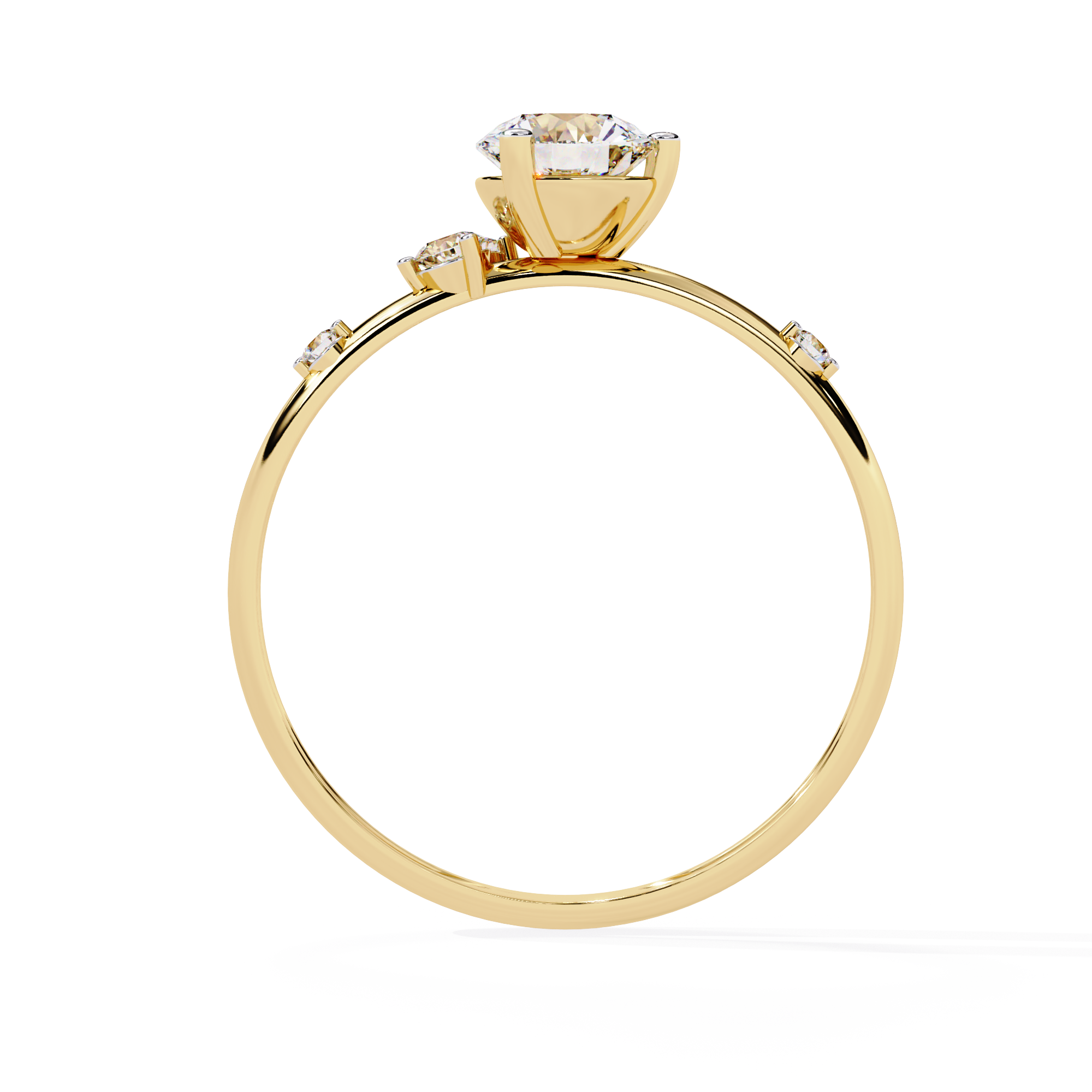 WOKE ™ 0.600 CARAT VVS-EF Lab Grown Diamond ring in 14/18k Gold| WOKE