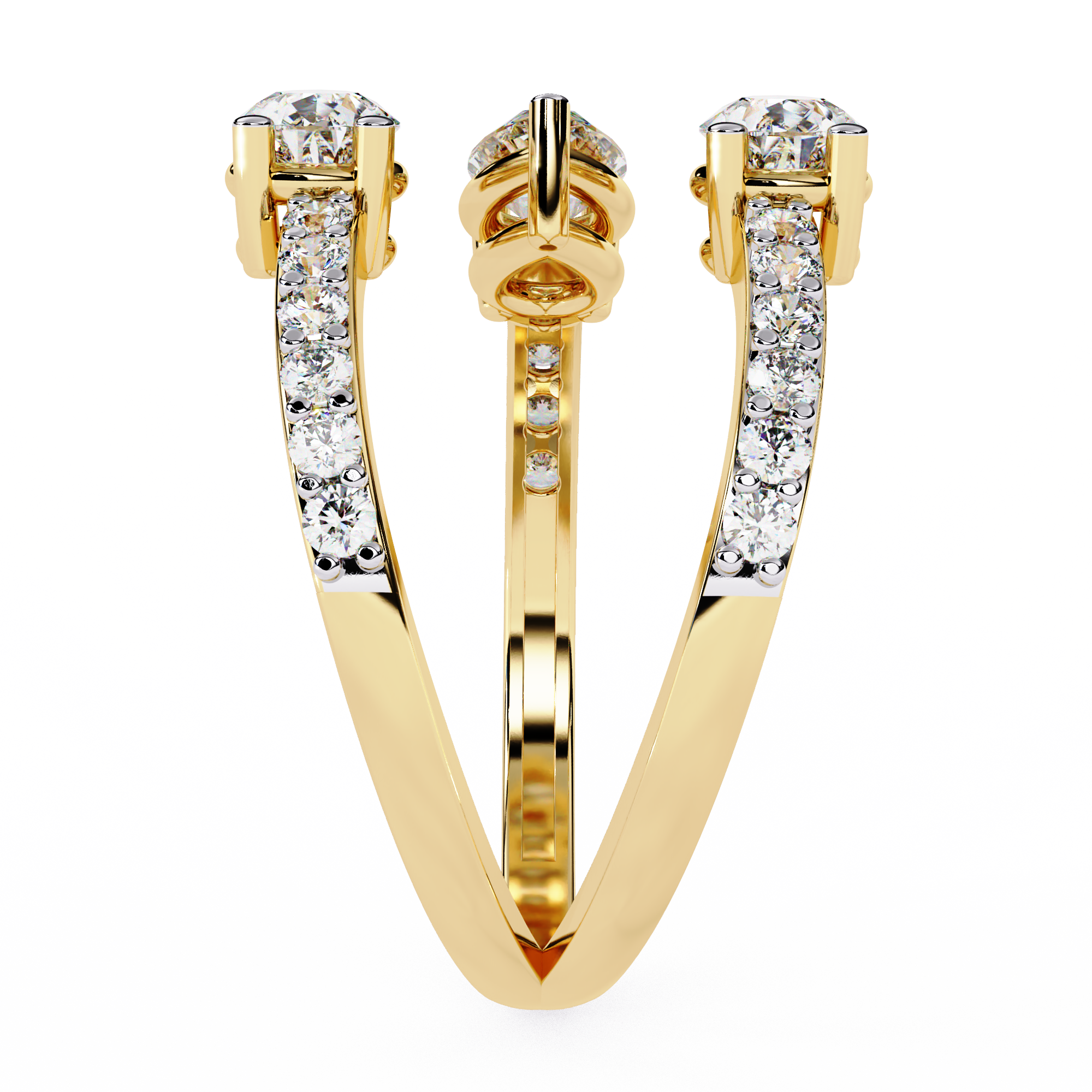WOKE ™ .90 CARAT VVS-F Lab Grown Diamond ring in 14/18k Gold| WOKE