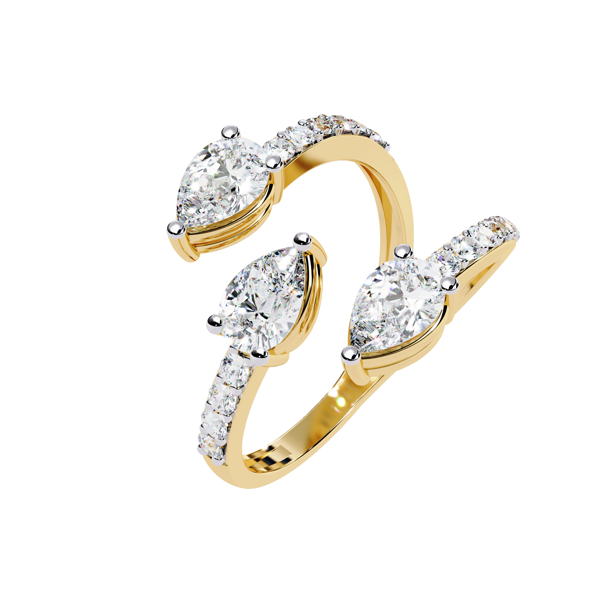 WOKE ™ .90 CARAT VVS-F Lab Grown Diamond ring in 14/18k Gold| WOKE