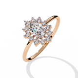 WOKE ™ 1.35 CARAT VVS-F Lab Grown Diamond ring in 14/18k Gold| WOKE