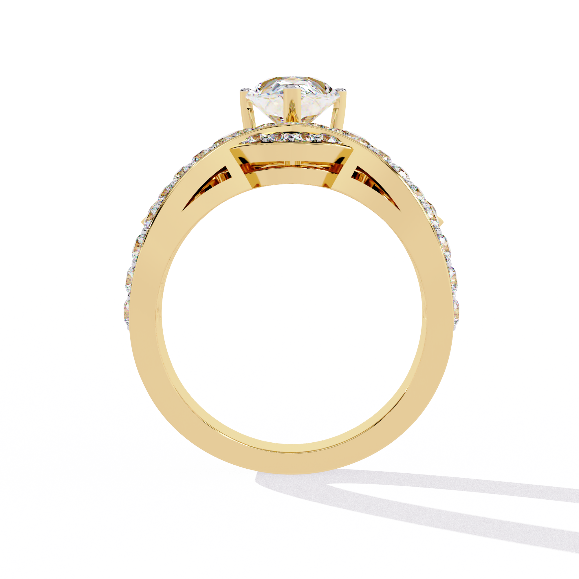 WOKE ™ 1.5 CARAT VVS-F Lab Grown Diamond ring in 14/18k Gold| WOKE